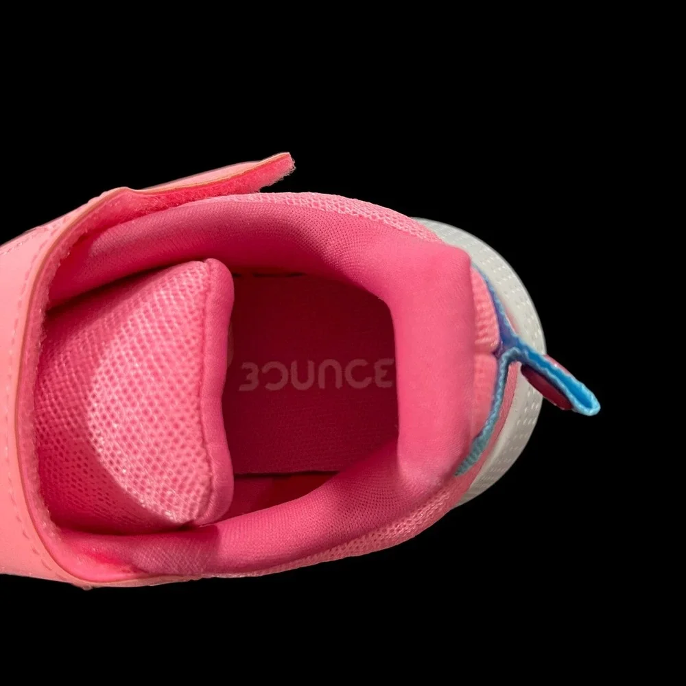Adidas Toddler Girls Athletic Slip-On Sneakers Size 8 Pink‎ White Lightweight